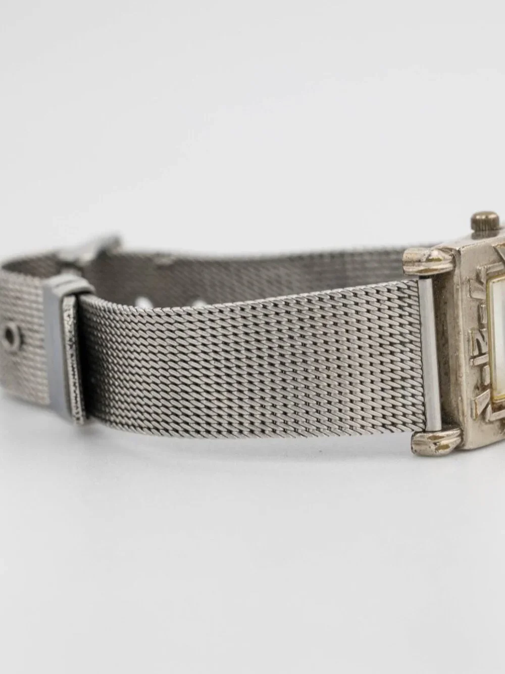 FOSSIL EC-8799 Vintage Mesh Band MOP Quartz Analog Women's Watch New Battery